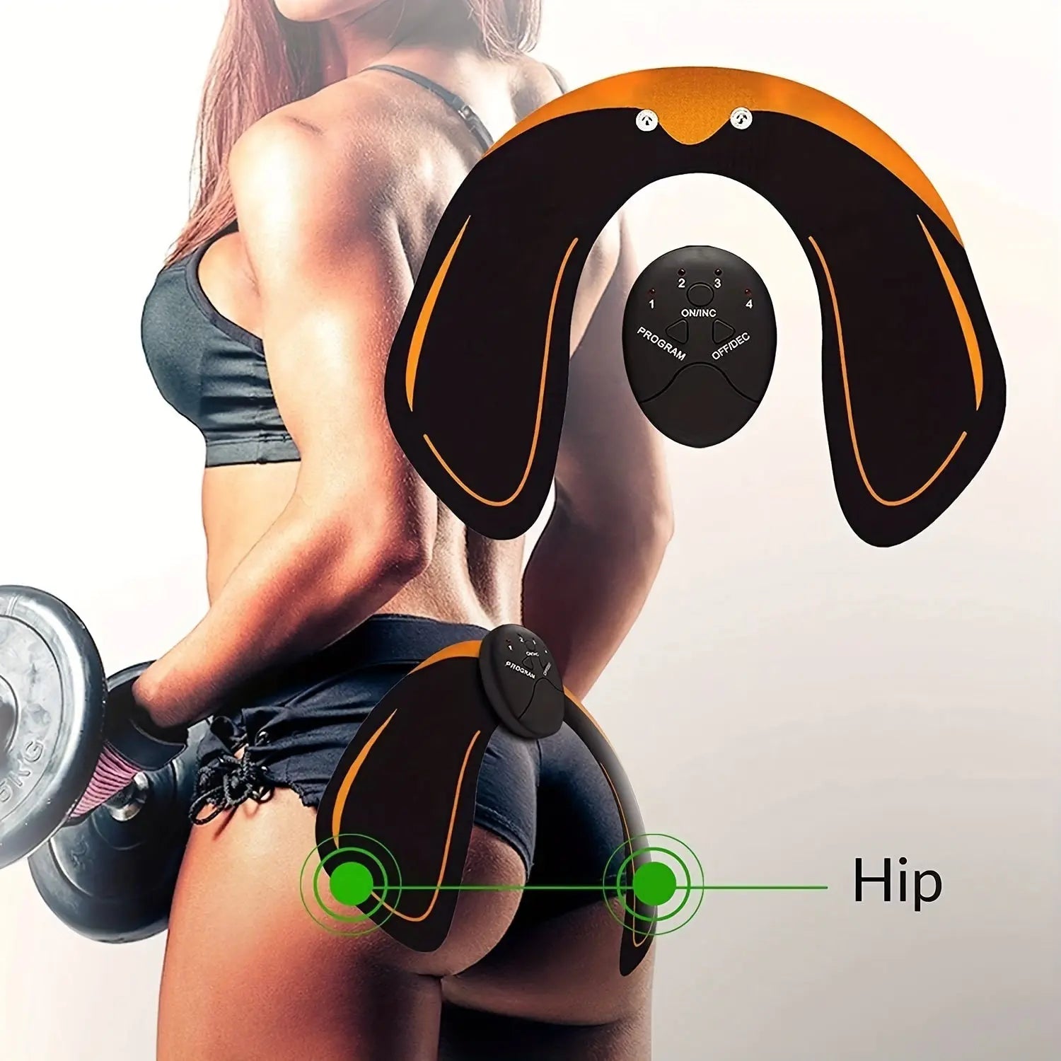 Hip Trainer, Buttock Lift Massage Device Smart Fitness Exercise Gear Home Office, Portable U-Shape Butt Lifting Workout Equipment Gifts For Women null