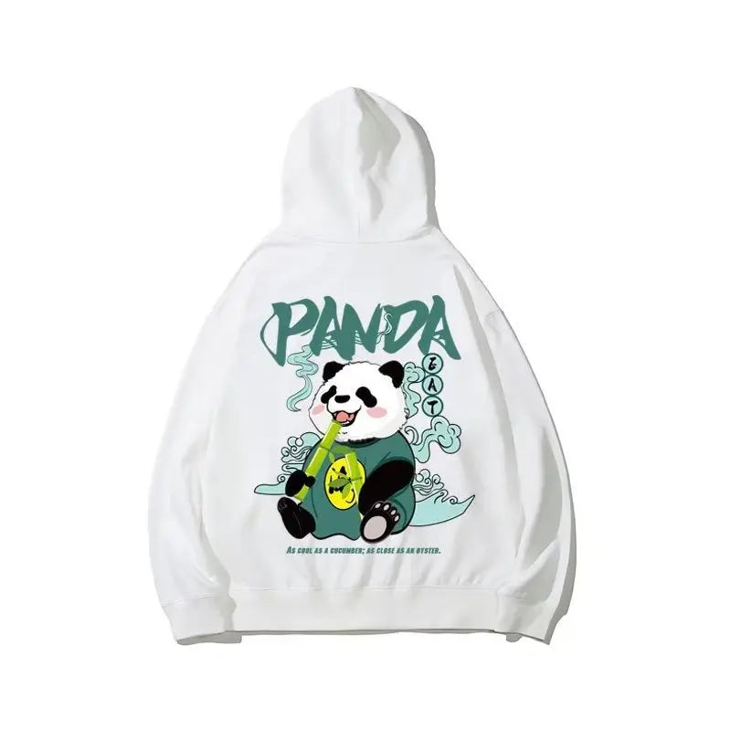Mens Fashion Casual Loose Panda Print Sweatshirt null