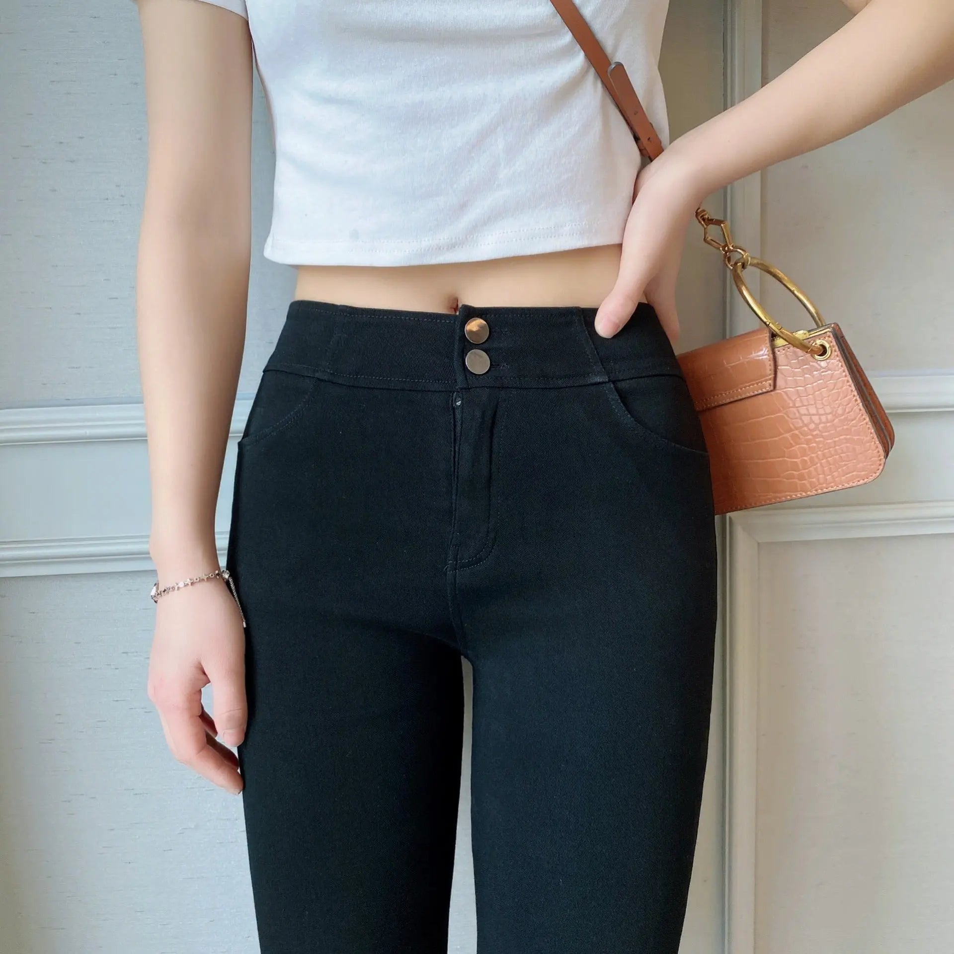Leggings Stretch Slim Leggings null