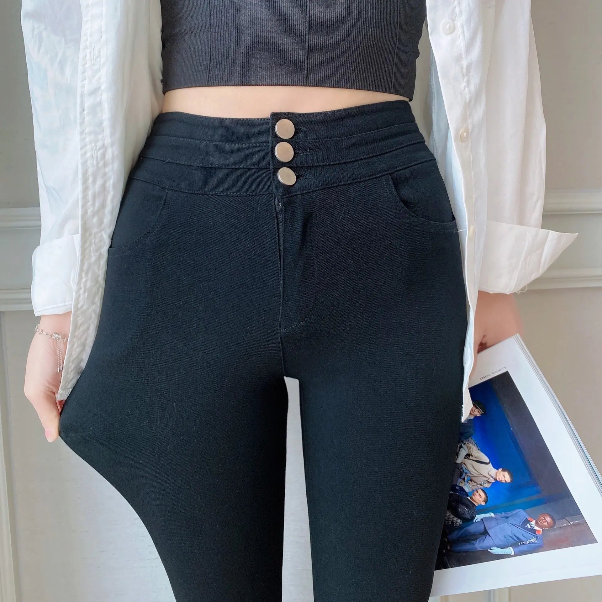 Leggings Stretch Slim Leggings null