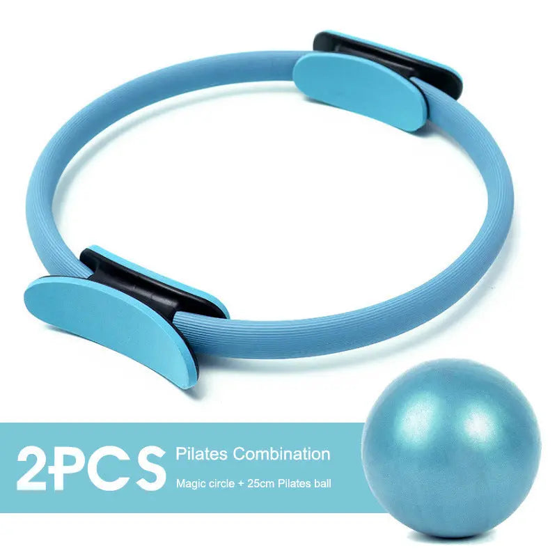 5PCS Yoga Ball Magic Ring Pilates Circle Exercise Equipment Workout Fitness Training Resistance Support Tool Stretch Band Gym null
