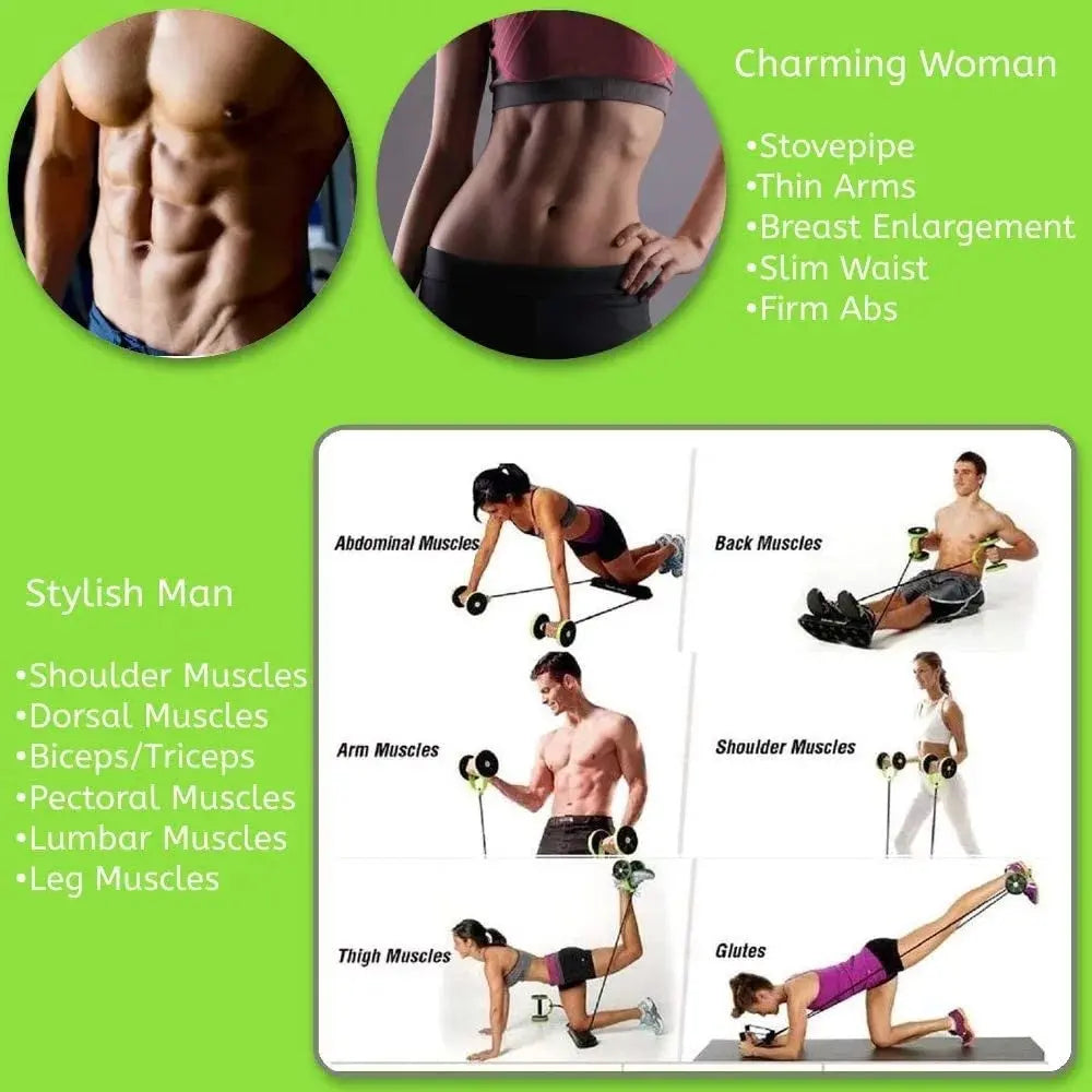 Gym Wheel Family Abs Wheel Gym Wheel Roller Quiet Rally Row null