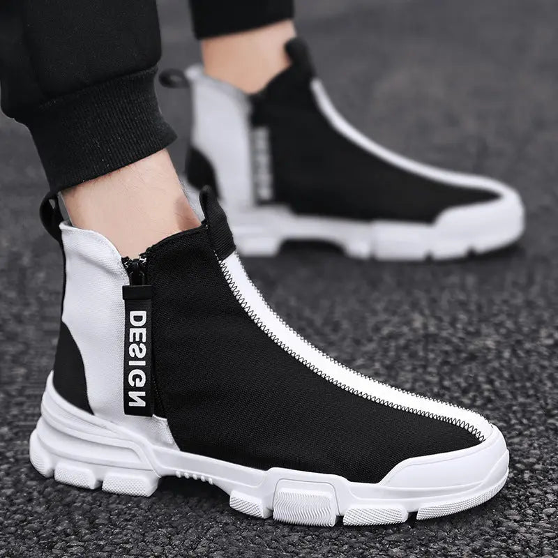 Mens Casual Shoes Sneakers Athletic Leisure Sports Fashion High Top Outdoor Gym null