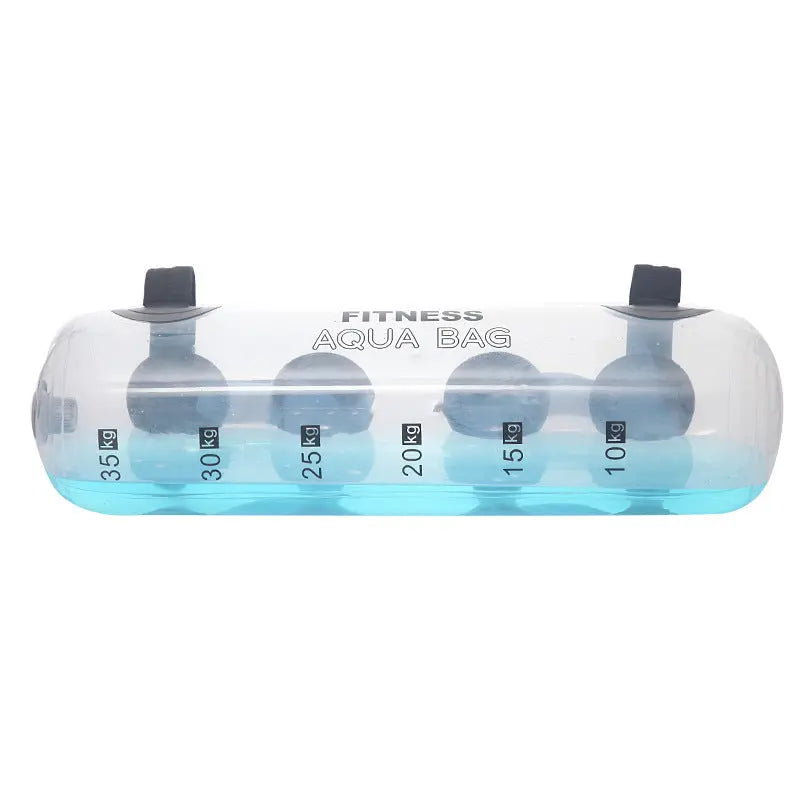 Transparent Cylindrical Weight-bearing Fitness Water Dumbbell Fitness Exercise Training Weightlifting Equipment null
