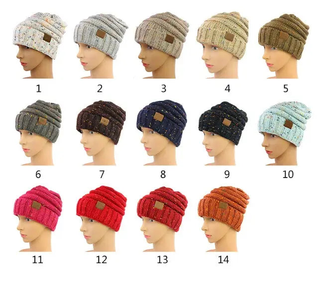 Unisex Outdoor Labeled Knitted Hat null