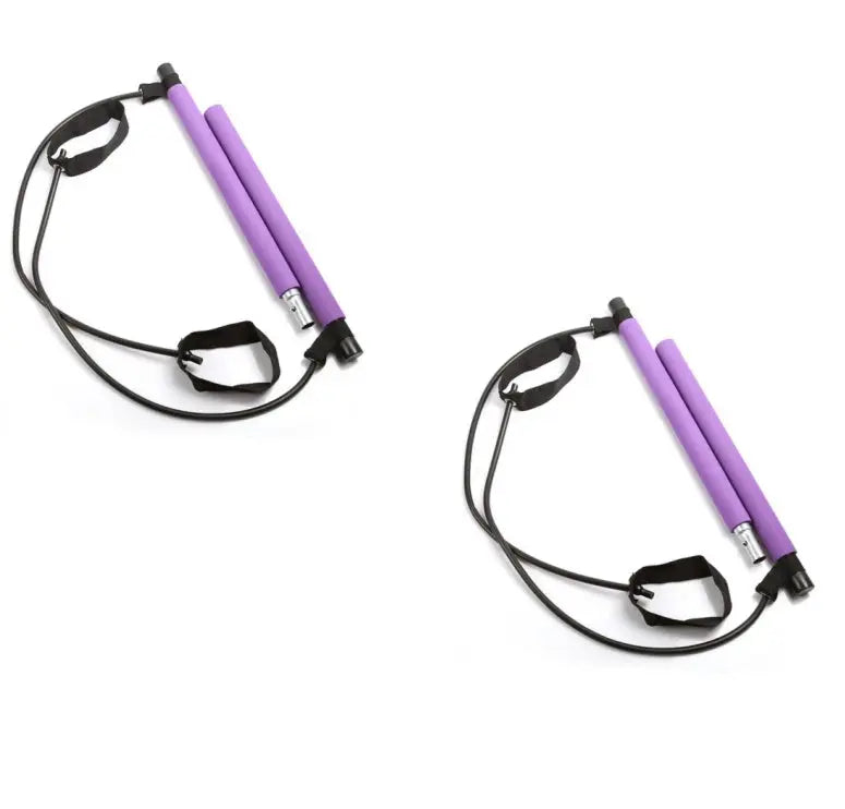 Yoga Crossfit Resistance Bands Exerciser Pull Rope Portable Gym Workout Pilates Bar Trainer Elastic Bands null