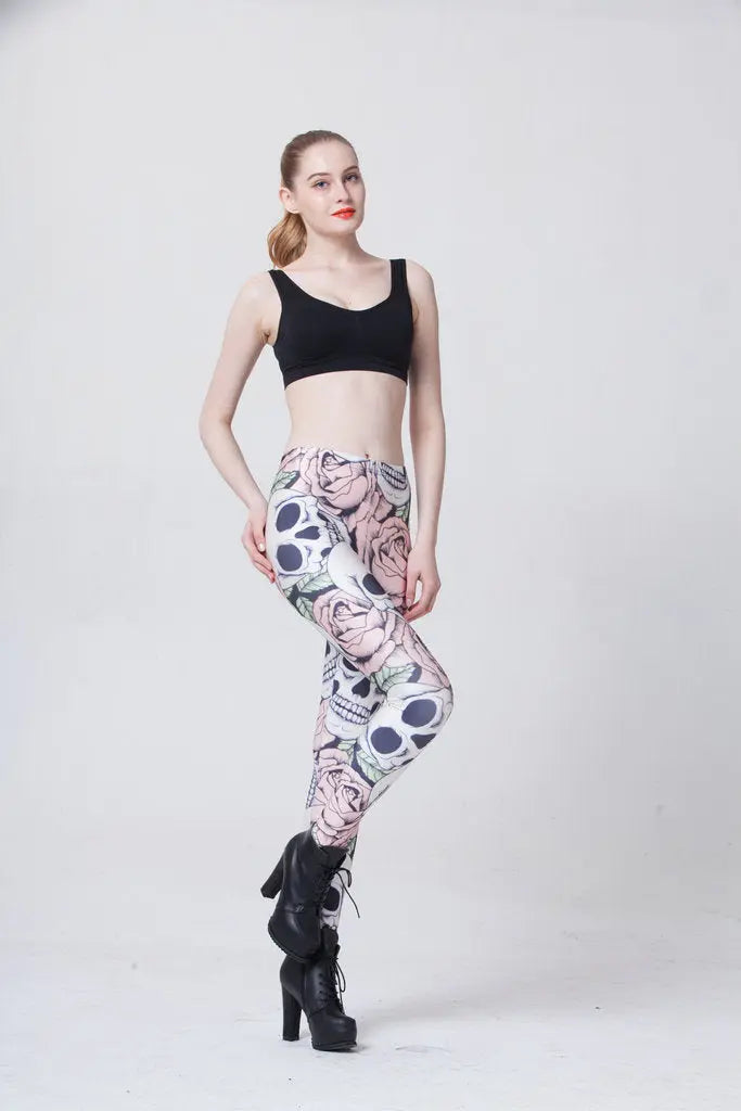 Skull leggings null