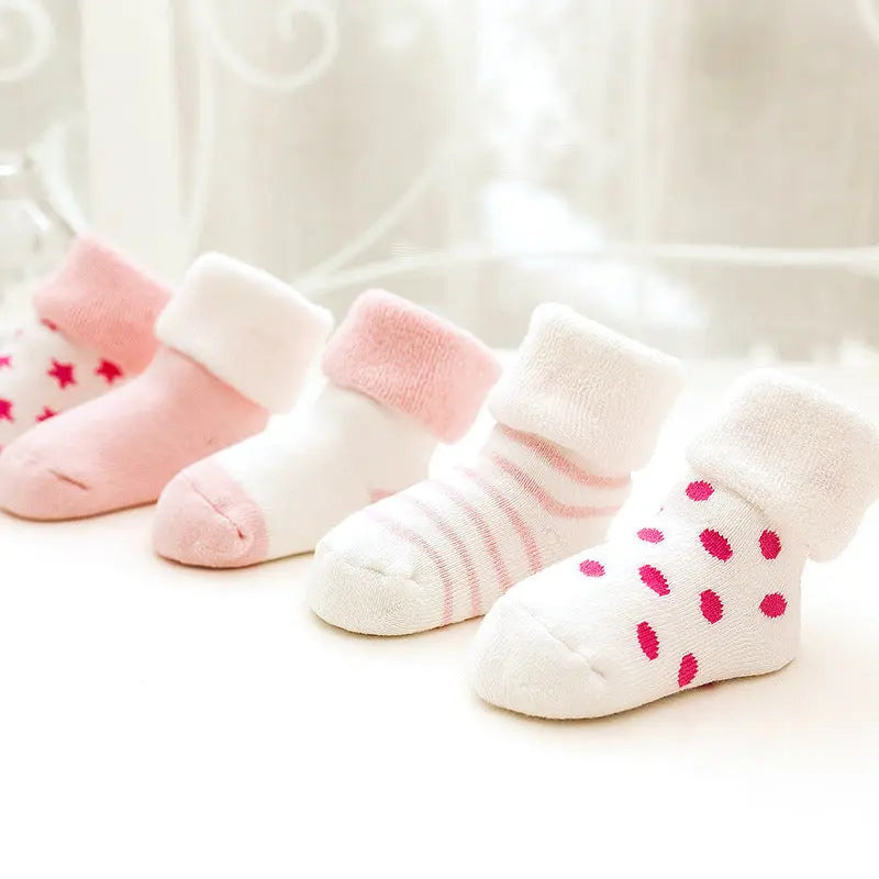 Autumn and winter thick warm children's socks terry cute tube socks men and women baby socks null