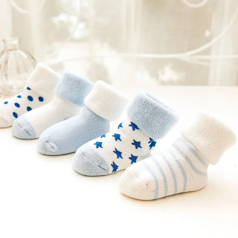 Autumn and winter thick warm children's socks terry cute tube socks men and women baby socks null