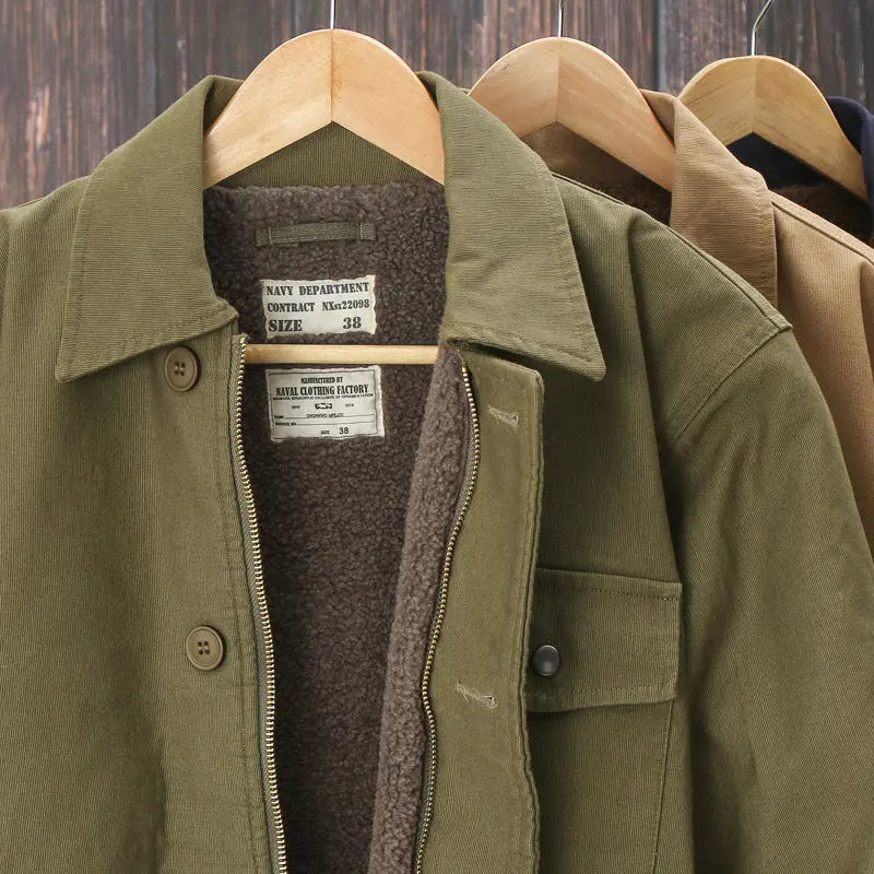 Men Padded Work Clothes Thickened And Velvet null