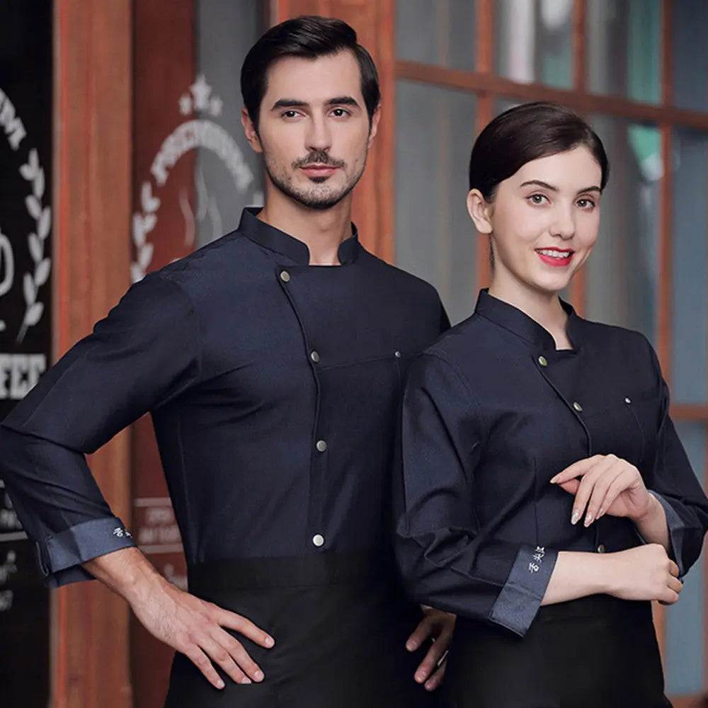 Chef Work Clothes Men And Women After Clothes Catering null