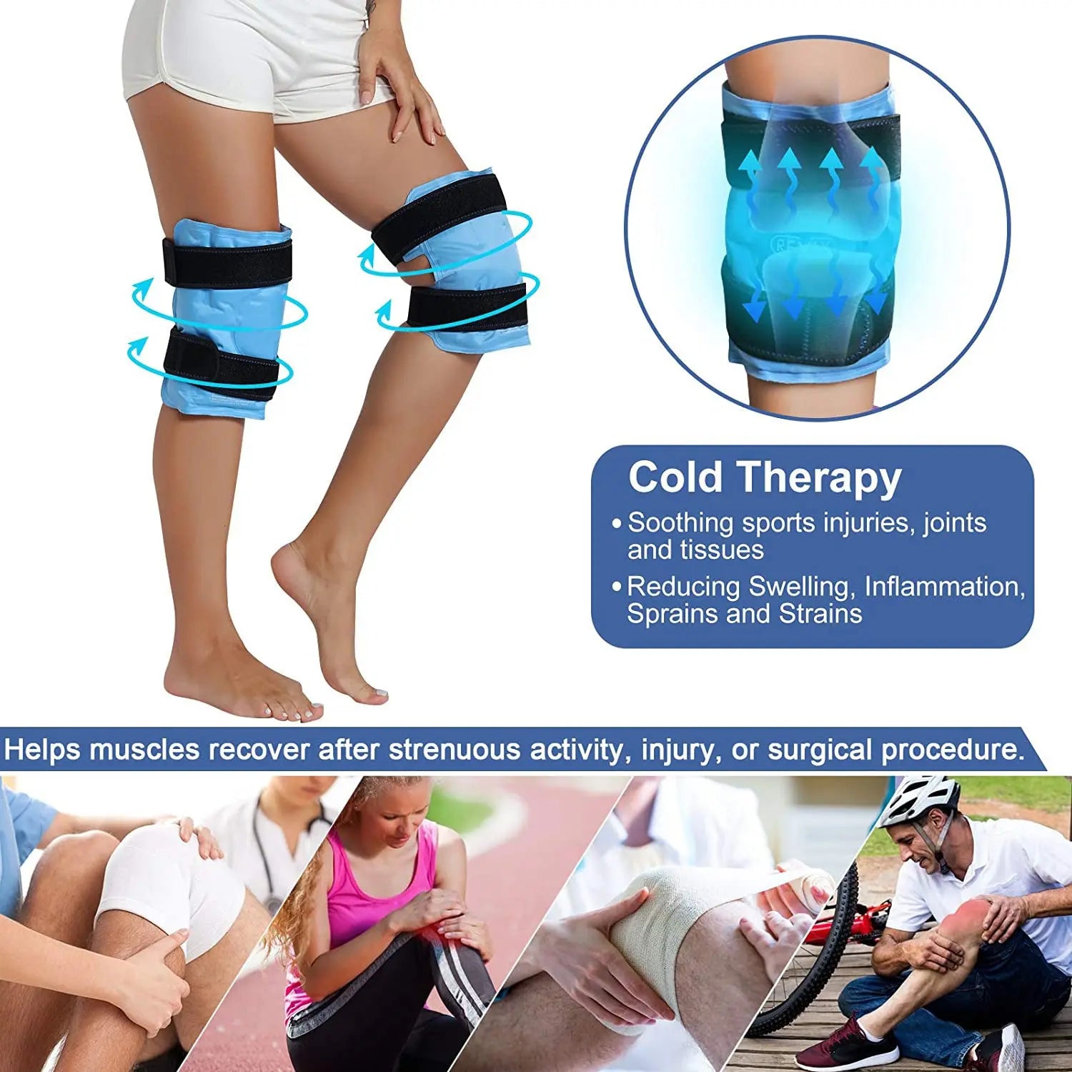 Calf Ice Pack Sports Protective Gear null