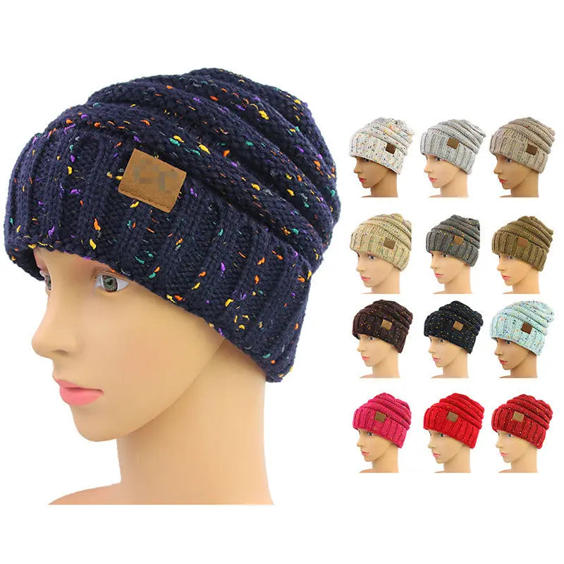 Unisex Outdoor Labeled Knitted Hat null