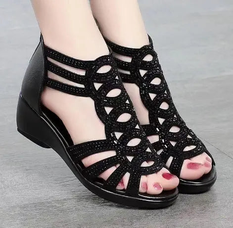 Ladies Soft Sandals Roman Shoes null