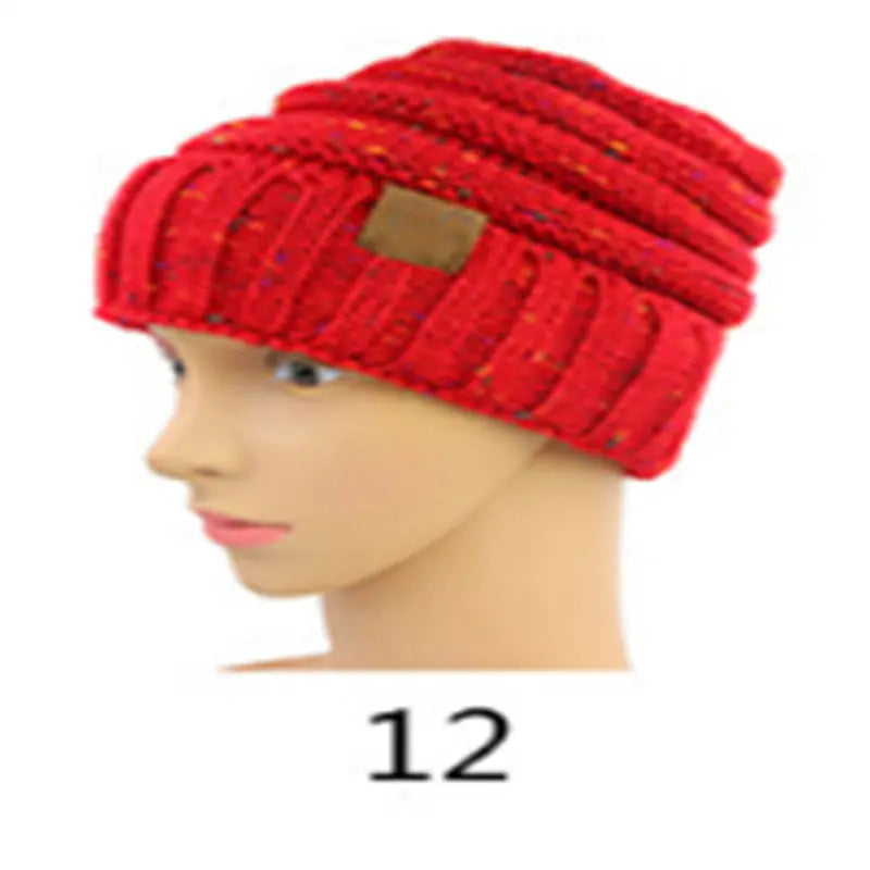 Unisex Outdoor Labeled Knitted Hat null