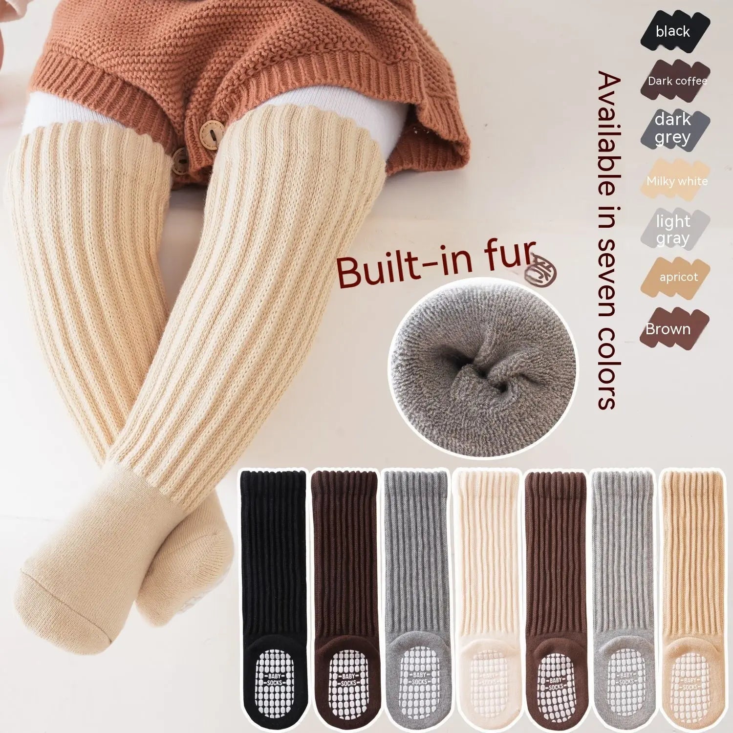 Autumn baby socks null